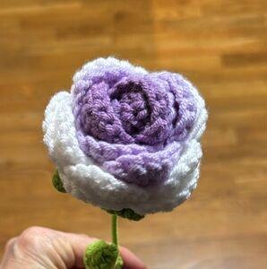 Handmade crochet flower